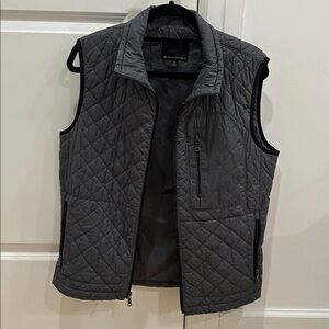 Banana Republic Men's Quilted Dark Gray Vest